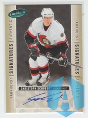 2005-06 Parkhurst Signatures Christoph Schubert #CS Rookie Auto